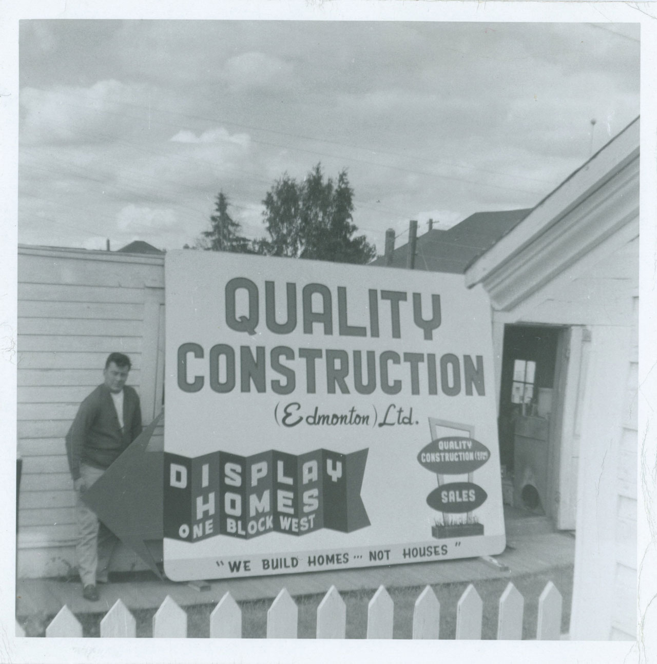 1955 Quality Construction Edmonton Sign
