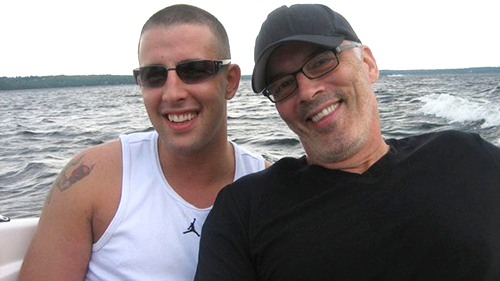 Bruce and Scott Oake | On a Boat