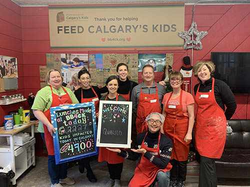 Qualico Staff | Brown Bagging for Calgary's Kids