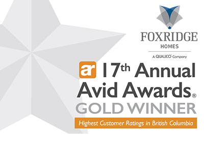Foxridge Homes | Avid Awards | Gold Winner | British Columbia | Logo