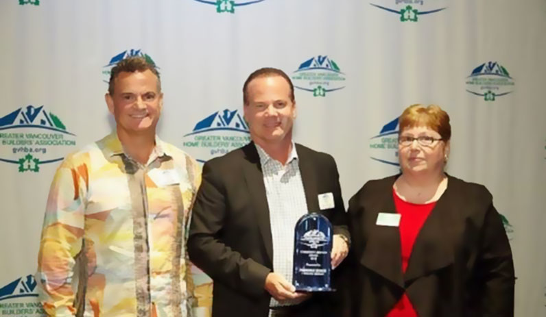 Foxridge Homes BC receives Community Service Award.