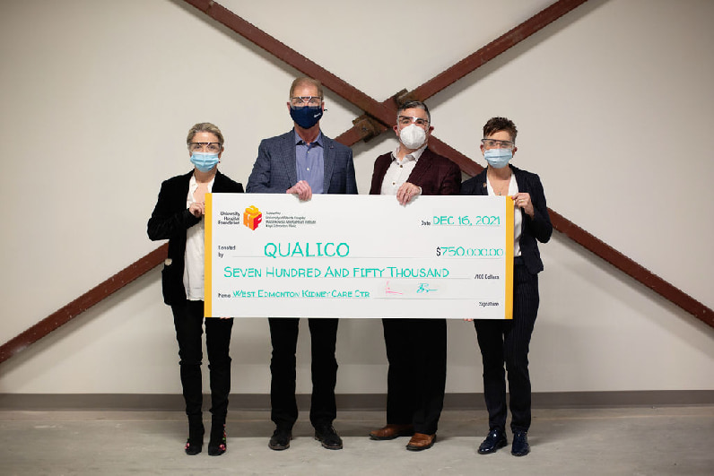 Qualico donates to the kidney foundation