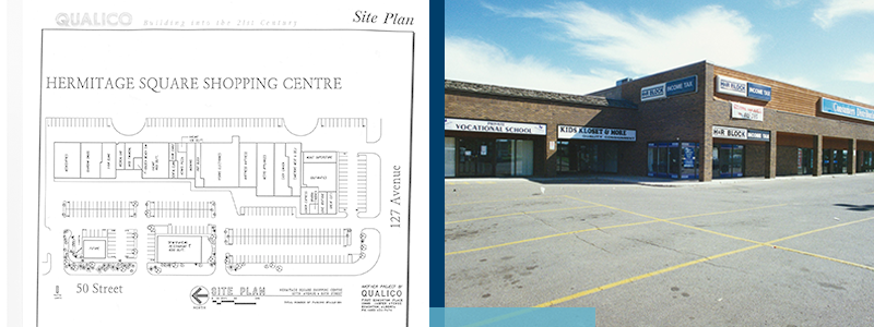 Hermitage Square Shopping Centre Site Plan and Street View