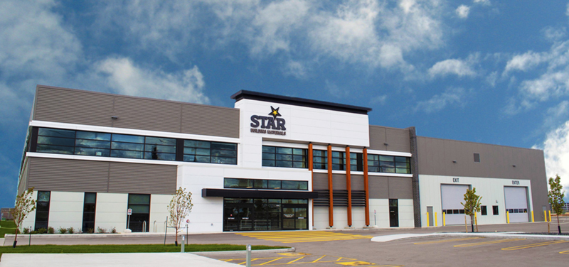 Exterior image of Star Building Winnipeg's new retail store.