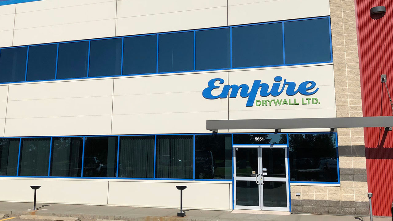 Empire Drywall Office in Edmonton.