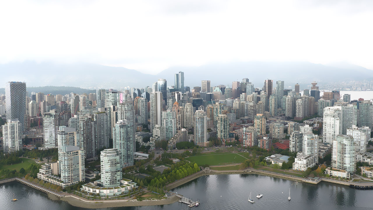 Aerial of Downtown Vancouver