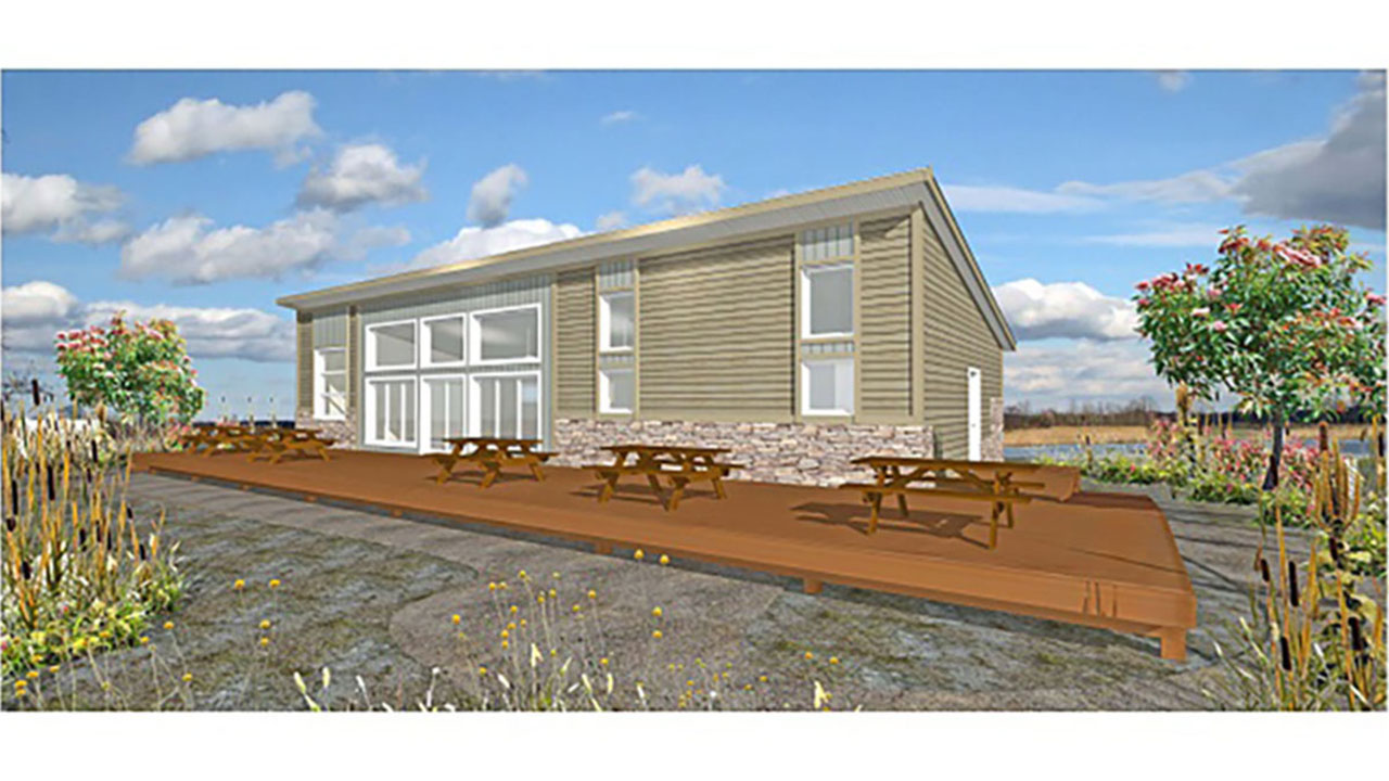 Qualico donates building, constructed by Star Ready to Move (RTM) Homes, to Ducks Unlimited Canada at Oak Hammock Marsh.