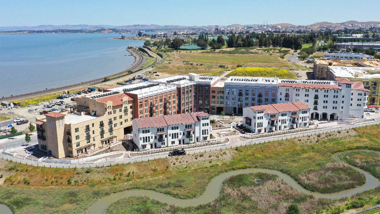 Qualico US - Hercules Bayfront - The Exchange - Aerial View