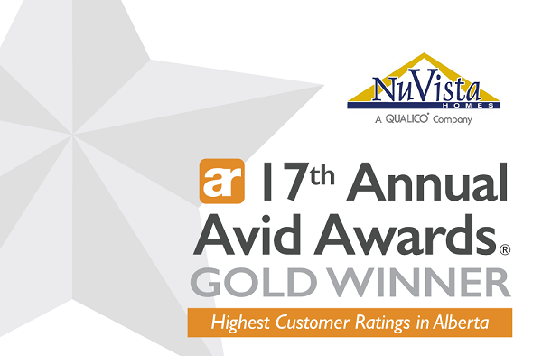 Avid Awards | Gold Award Winner | NuVista Homes | Alberta