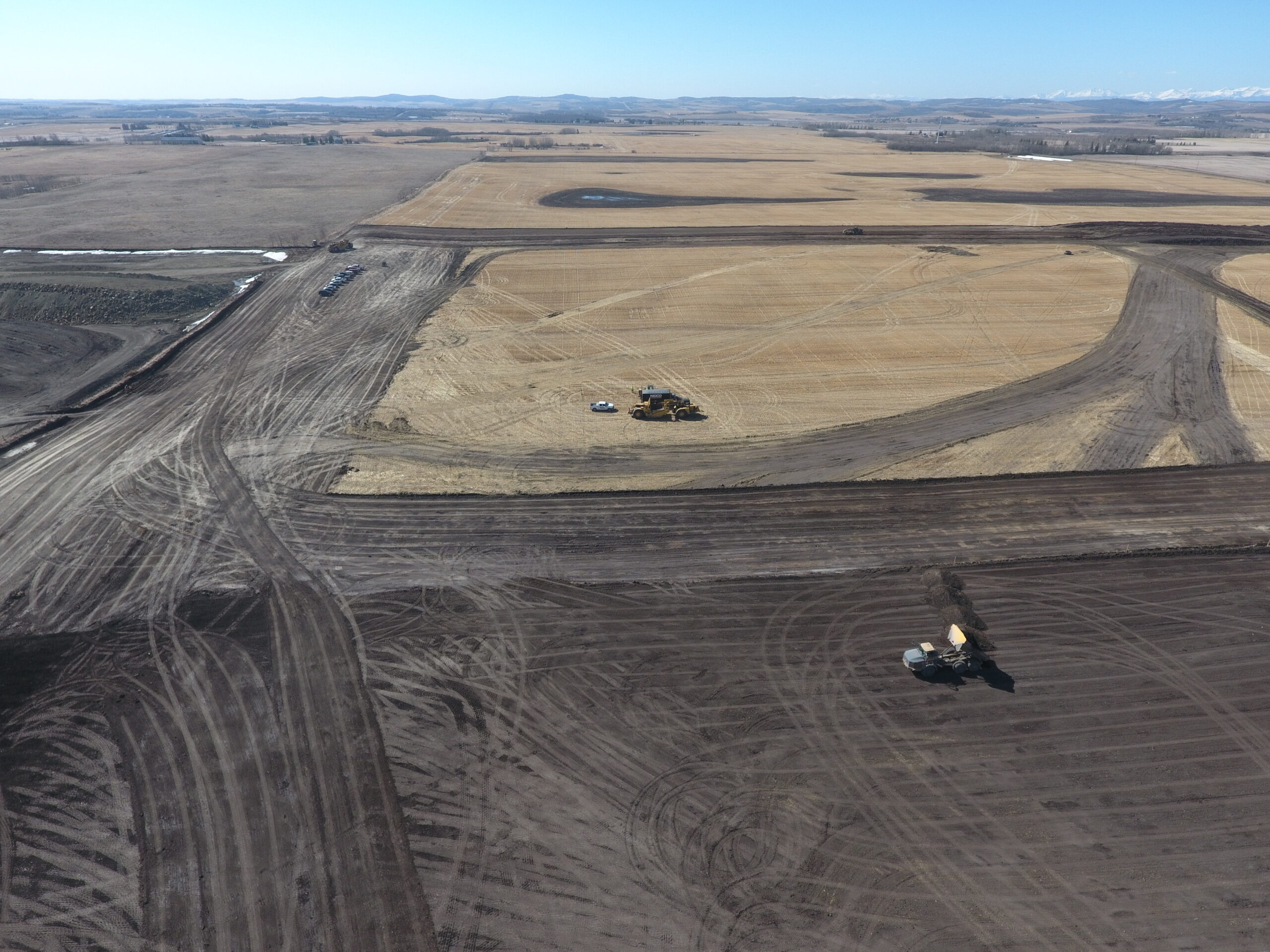 drone shot of Vermillion Hill land