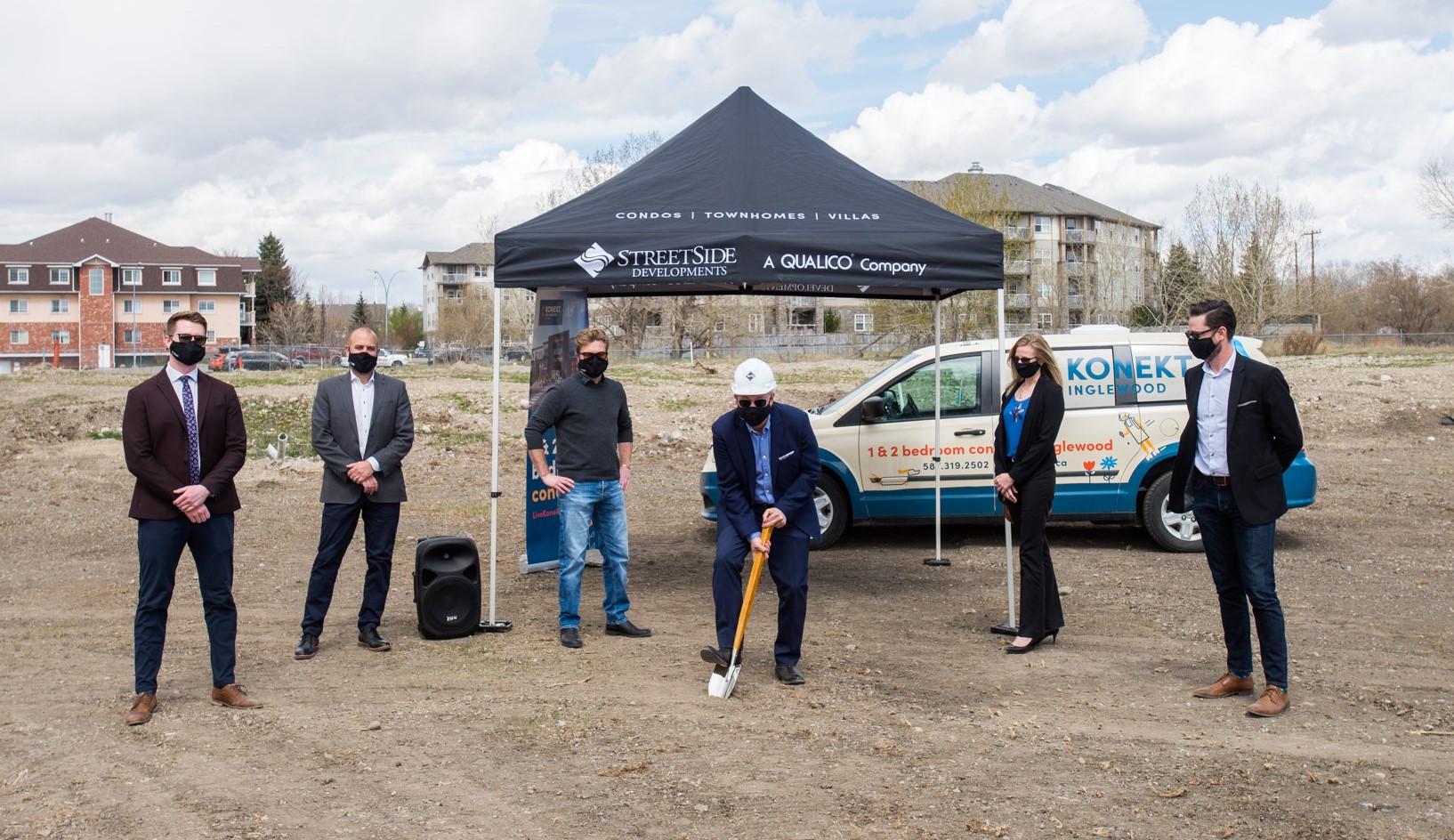 StreetSide Calgary's Konekt development Groundbreaking 