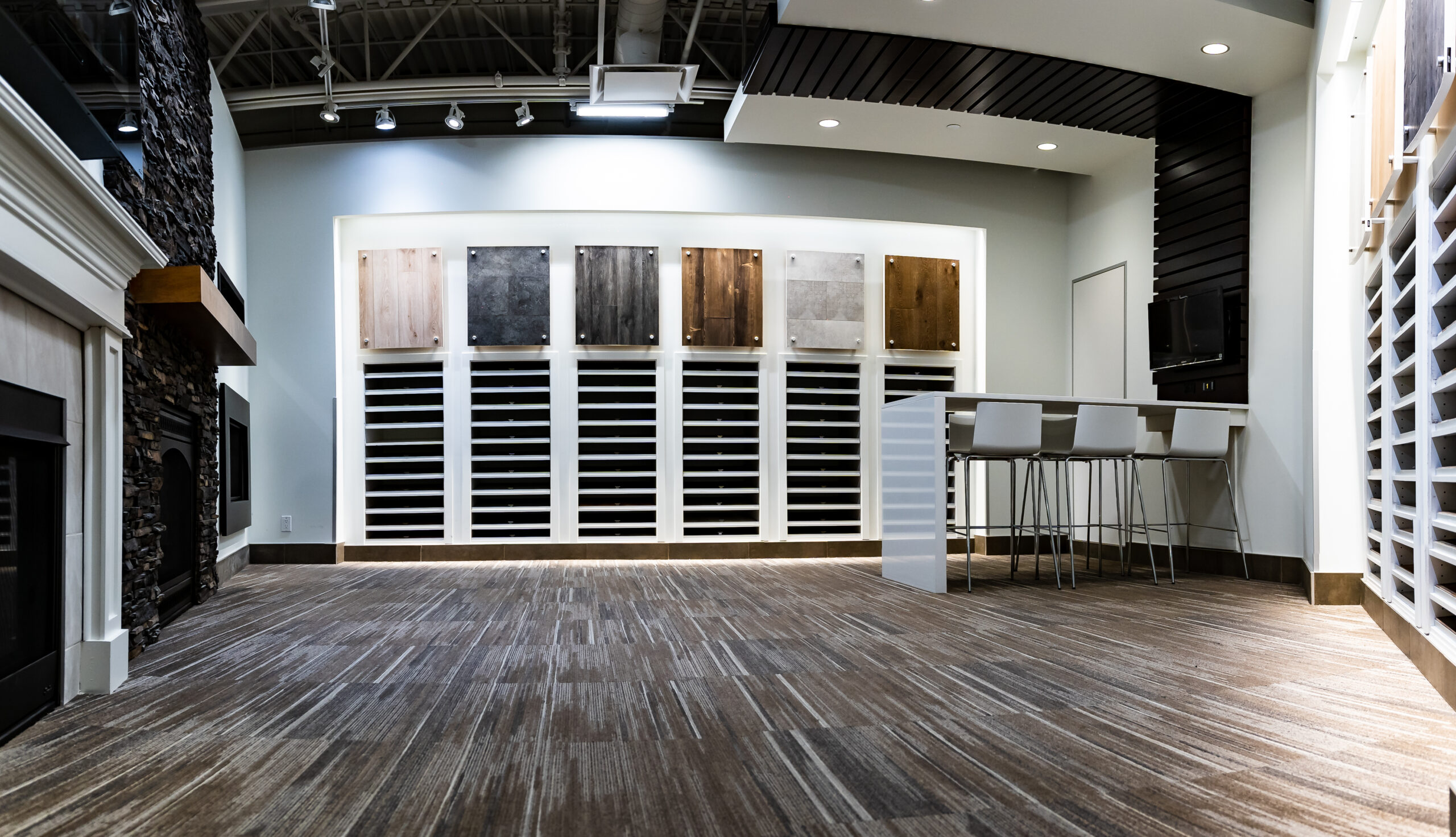 Flooring demo room at designQ