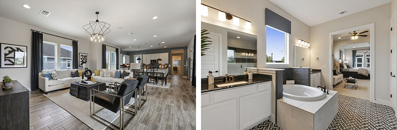 QUAD Home | Main Living Area | Pacesetter Homes | Austin Texas
