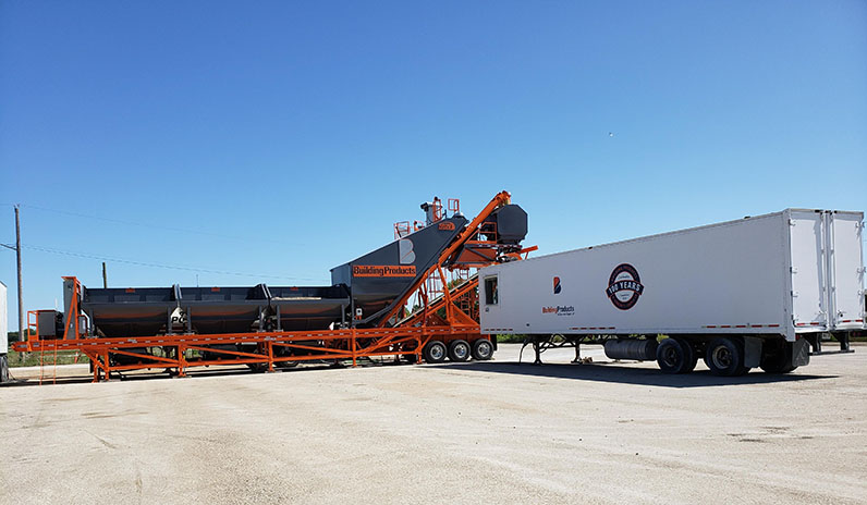 Full Wideshot of the RMX 200, Reliable Mix by Axiom Portable Plant 